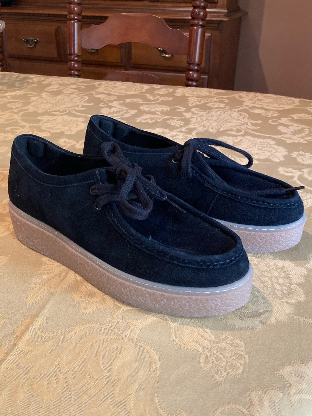 NEW OG Women’s Bridgette Hush Puppies Black Suede Sz.9 Wide